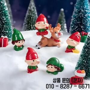 6개 미니 크리스마스 엘프 피규어 귀여운 작은 인형 DIY 요정 트리 휴일 장식용