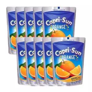 농심 카프리썬 오렌지 음료수 파우치 200ml 10개 GST