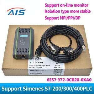 지멘스 S7-200/300/400 PLC RS485 Profibus/MPI/PPI 어댑터용 USB-MPI 케이블 6ES7972-0CB20-0XA0 제어 교