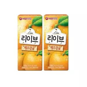 서울우유 리이브 제주감귤 190ml x 48입