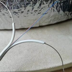 GJXH-2B6a2 단일 모드 철사 2 코어 가죽 케이블 실내 광섬유 저연기 할로겐 프리 와이어