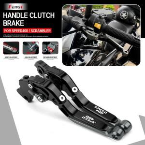 스피드 Speed 400 Scrambler 스크램블러 바이크 오토바이용 CNC 조절식 핸들 브레이크 레버 확장형 클러치