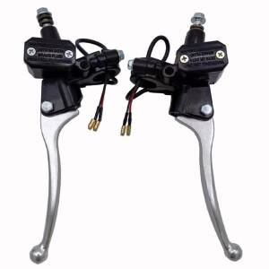 WZ 범용 바이크 오토바이 마스터 실린더 브레이크 클러치 레버 50CC-250CC ATV 지구 구덩이 자전거 유압