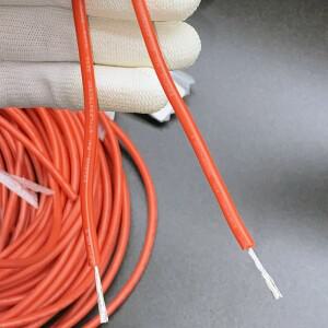 18AWG 실리콘 고무 케이블 주석 도금 구리 와이어  절연 모델 항공기 용 고전압 고온 라인