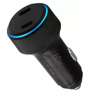 고속 자동차 충전기 C타입 차량용충전기 2구 C72 60W PD 시거잭