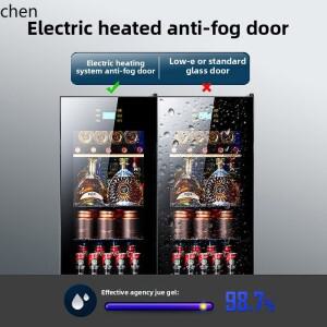 HTT 아이스 바 와인 캐비닛 일정한 온도 레드 거실 차 보존 냉장고 소형