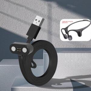 Mojawa RunPlus용 마그네틱 충전 케이블, USB 전원 코드, 골전도 헤드셋 충전기 와이어, 편리하고 내구성