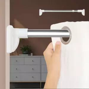 큰발압축봉 80 무타공커튼봉 홀더 커텐설치 고리고정 미니압착봉 CC