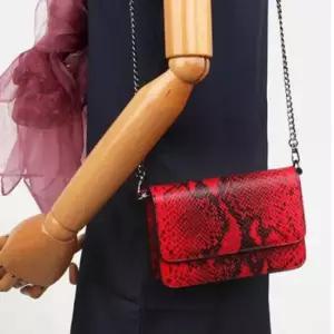 데일리 패션 작은 핸드백 가방 정장 메신저백 레드