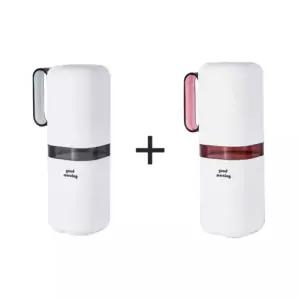 화이트 양치컵 휴대용 칫솔케이스 원플원 여행용 휴대용 사무실용 칫솔통