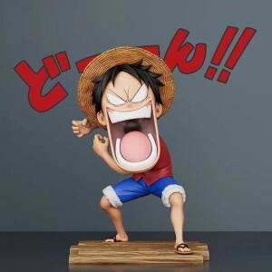 15cm 원피스 Luffy 피규어 세 선장 Sanji Monkey D Roronoa 액션 Hungry PVC 애니메이션 모델 완구