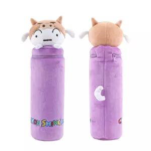 부리부리대마왕 흰둥이 원형 봉제필통 180924