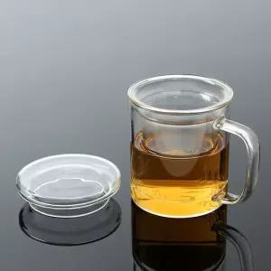 내열유리찻잔 티컵 타임 녹차잔 거름망유리컵 글라스컵