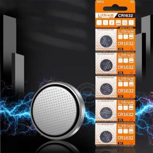 시계 리모컨 키용 코인 셀 배터리 CR 1632 리튬 버튼 3V 125mAh