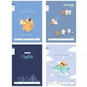 [문구/오피스] 아이비스 1000 초등1-2영어 넓은칸-남  1세트 10개입