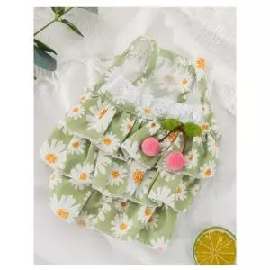 애견옷 꽃무늬 여름 강아지 나시 원피스 애견 드레스 의류 강아지외출복