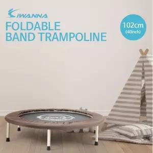 브라운 102cm 밴드타입 이중 홈트기구 트램폴린 실내운동기구