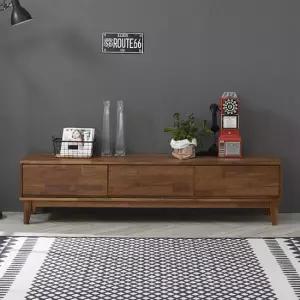 [착불]칸드로 멀바우원목 1800 서랍형거실장