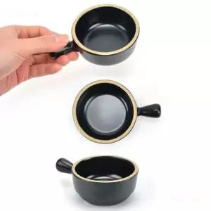 멜라민 돈까스 양식 소스 치즈 퐁듀 소스 그릇 손잡이 양념 종지 지름 7.8cm 4호