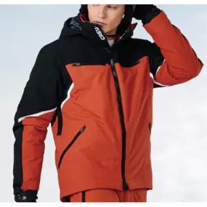 여성 스키복 보드복 후드 집업 자켓 오렌지 겨울 활용도높은재킷 방한복 방풍점퍼