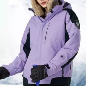 여성 스키복 보드복 후드 자켓 라벤더 활용도높은재킷 방풍점퍼 겨울 방한복