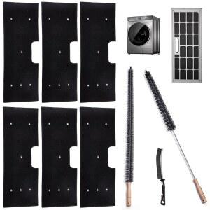 6개의 WH01X35719 프로필 세척 건조기 모델용 재사용 GE 가능 세탁기 PFQ97HSPVDS 필터 콤보 보푸라기 교체 필터