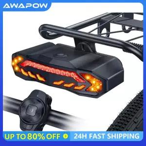 락바이 자전거 방향지시등 충전식 후미등 무선 방지 안전 알람