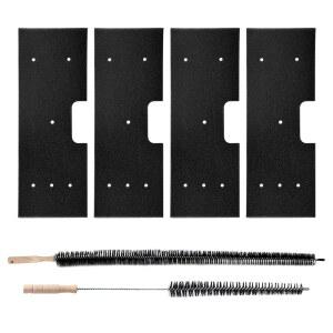 WH01X35719 보푸라기 필터용 4팩 브러시 필터 손잡이 필터와 1개와 호환 세탁기 GE 건조기 1개 PFQ97HSPV0DS 콤보 전체 브리스틀 프로파일