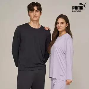 푸마 비노출특가 푸마남녀 피치기모 웜셀 라운지웨어 홈웨어 상하의 2종세트 택일 1813043