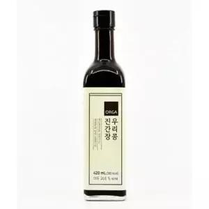 우리콩 진간장 (420ml) ORGA 겨울 식재료 감칠맛 만능 양념 한식소스