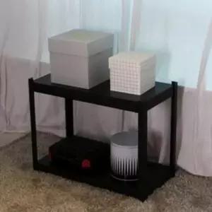 [JED] 2단 철제창고선반 블랙 베란다선반장 고릴라랙