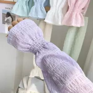 여성 여자 포인트 스타일 예쁜 디자인 꽃토시 팔토시 퍼플