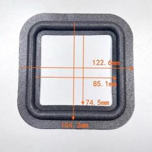 파나소닉 RX-CW200F 라디오 레코더 용 2PCS 소니 F-10W 플랫 스피커 교체 폼 사이드 스폰지 엣지 스퀘어