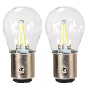 2X P21W Ba15s 1156 Led 1157 Bay15d 전구 소켓 필라멘트 칩 자동차 램프 Lada 통관 조명 자동 브레이크