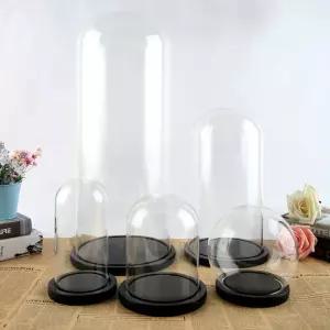 데코레이션 전시함 전원화 드라이플라워 유리돔 투명