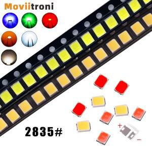 2835  SMD LED 칩 다이오드 발광 램프 화이트 레드 블루 그린 옐로우 오렌지 1W 3V 6V 9V
