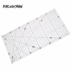 고급 아크릴 소재 패치워크 눈금자 드로잉 투명 체중계 사무실 학교 라인 30x15cm