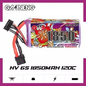 무선 RC소품 RC FPV 레이싱 드론 헬리콥터 쿼드콥터용 GNB 6S 22.8V 1850mAh 120C/240C 리포 배터리