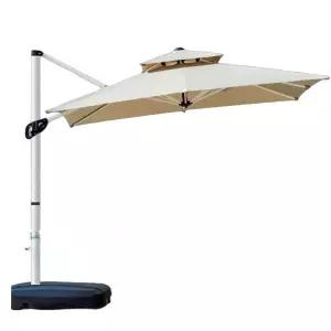 야외용 캔틸레버 걸이식 파라솔 차양 그늘막 뒷마당 방수