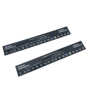 디지털 자체 접착 스틱 온도계 2-36 ℃ 가정용 양조 맥주 영혼 와인 온도용 발효기 LCD