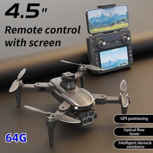 S12 PRO MAX 드론 GPS 브러시리스 모터 4K HD 전문가용 FPV 쿼드콥터 2축 짐벌 360 ° 장애물 회피 RC