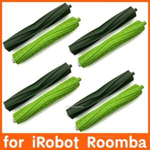 Irobot Roomba I E & J 시리즈 I7 E5 E6 I3 진공 액세서리 용 듀얼 다중 표면 고무 롤러 브러시 교체 부품