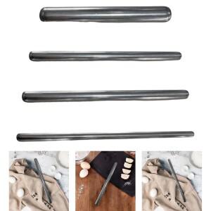 스테인레스 스틸 롤링 핀 붙지 않는 전문 선물 쿠키 빵 반죽 파이 파스타 용 청소가  실용적인 롤러