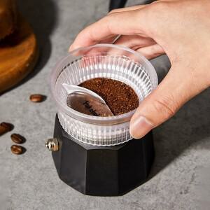 모카 팟용 커피 탬퍼 로타리 파우더 도징 링 디스트리뷰터 레벨러 가정 주방용 에스프레소 도구 3/6 컵