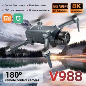 샤오미 미지아 NEW V988 드론 5.6인치 대형 화면 리모컨 8K 전문가용 HD 카메라 5G WIFI 브러시리스 RC 쿼