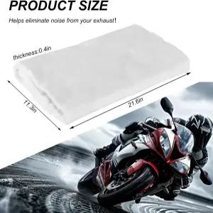 BWBWND 머플러 매트 유리섬유 방음 단열 배기 파이프 랩 소음기 2행정 4행정 오토바이 ATV 더트 바이크용