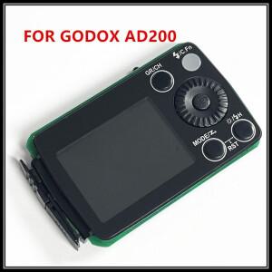Godox AD200 용  백 컨트롤 ASSY 메인보드 LCD 화면 단추 고무 플래시 부품 100%