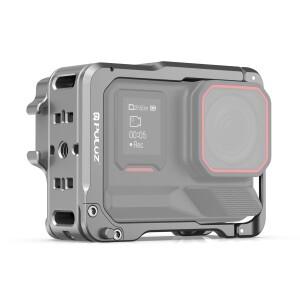 Insta360 Ace Pro 2 PULUZ 알루미늄 합금 보호 케이지 리그 듀얼 콜드 슈 하우징 프레임