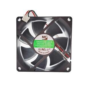 선풍기 사각 서버 DA08025B12UR DC 12V 0.5A 80x80x25mm 3 선