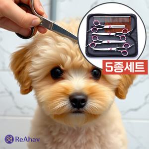 레아하브 애니컷 애견 미용가위 5종 세트